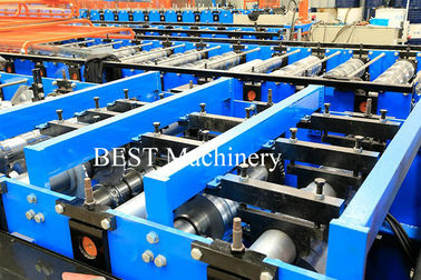 Color Steel High Srength Metal Deck Floor Roll Forming Machine For Closed Floor Decking