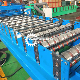 Popular Roman Color Steel Roof Tile Roll Forming Machine With Low Noise