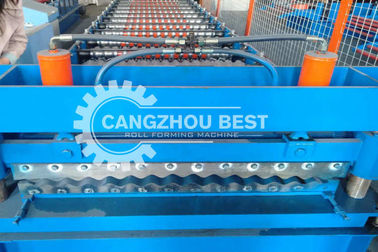 Single Layer Aluminium Roofing Sheet Roll Forming Machine 2 Year Warranty