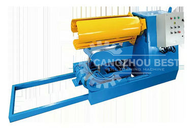 High Speed Galvanised Roofing Sheet Roll Forming Machine With Hydraulic Cutting