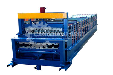 CE / ISO Colour Coated Roofing Sheet Roll Forming Machine Double Layer