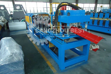 Color Coated Steel Sheet Ridge Cap Roll Forming Machine Tile Press