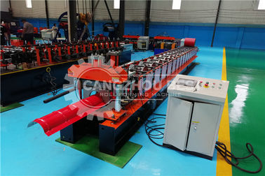 Low Noise Roof Ridge Cap Roll Forming Machine With Single Chain Transmission