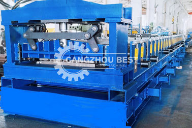 Galvanized Sheet Floor Deck Roll Forming Machine , Roof Tile Roll Forming Machine