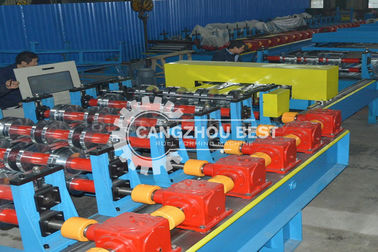 H75 Russian Standard Floor Deck Roll Forming Machine / Metal Profile Forming Line