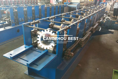 Roller Door Guide Shutter Door Roll Forming Machine / U Channel Roll Forming Machine