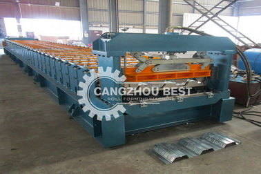 Automatic Industrial Steel Floor Deck Bending Machine With Hydraulic Cutter