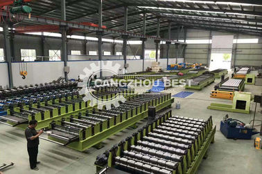 Colored Steel Plate / Galvanized Board Sheet Roll Forming Machine With 30 Groups Rollers