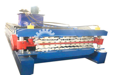 Metal Floor Deck Roll Forming Machine With Hydraulic Steel Cutting And Electric Rolling Machine