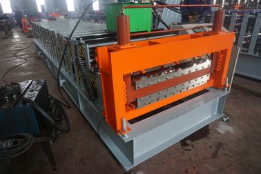 Professional Galvanized Steel Floor Deck Roll Forming Machine High Speed 10-15m / Min