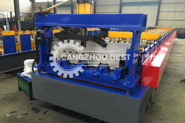 PLC Control Metal Deck Roll Forming Machine With 21 Forming Stations