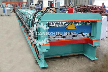 Cr12 Automatic Galvanized Steel Sheet Roll Forming Machine PLC Frequency Control