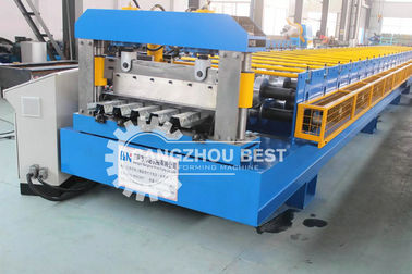 Top Closed Type Steel Floor Deck Roll Forming Machine With High Performance