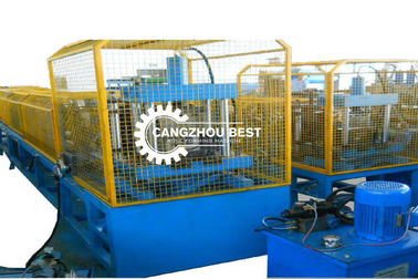 Chain Drive Gi Seamless 7.5kw Gutter Roll Forming Machine