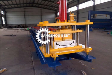 Galvanized Sheet Gutter Roll Forming Machine For Roof Cap , Metal Ridge