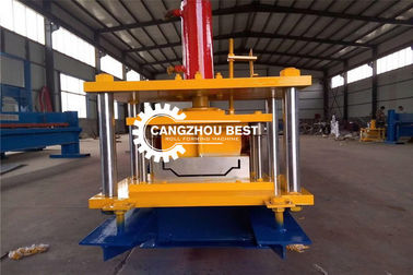 Galvanized Sheet Gutter Roll Forming Machine For Roof Cap , Metal Ridge