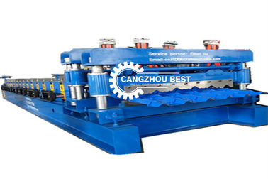 Hydraulic Power 5.5kw PLC Control Box Step Roof Tile&Glazed Tile Forming Machine