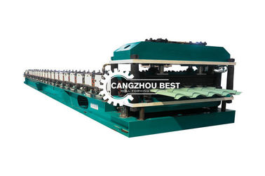 Standing Seam Roof Tile Roll Forming Machine 13 Rows Roller Station