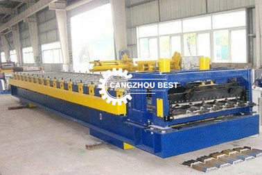 Standing Seam Roof Tile Roll Forming Machine 13 Rows Roller Station