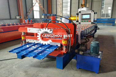 Ppgi Metal Roof Tile Roll Forming Machine Cold Steel Sheet Making