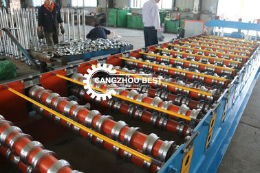 Steel Plate Glazed Roof Tile Roll Forming Machine 1000mm Feeding Width