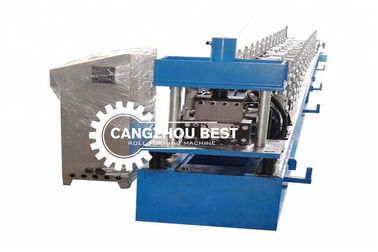 Steel Rain Water Gutter Equipment Cold Roll Forming Machine With Chain Transmission