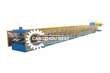 Steel Rain Water Gutter Equipment Cold Roll Forming Machine With Chain Transmission