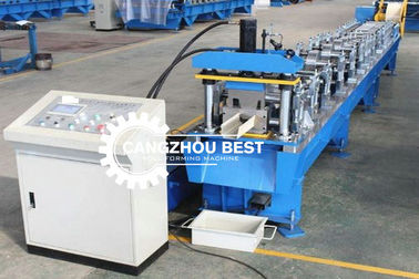 Steel Rain Water Gutter Equipment Cold Roll Forming Machine With Chain Transmission