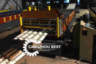 Colorful Stone Coated Roof Tile Roll Forming Machine With 6pcs / Min Speed