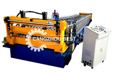 Steel Coils Color Roofing 7KW Glazed Tile Roll Forming Machine