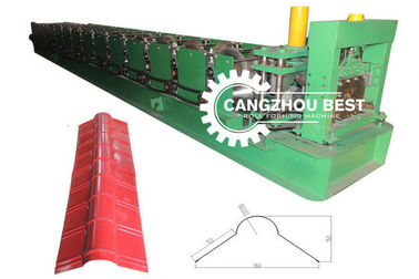 Color Steel Steel Profile Material Thickness 0.25-0.6mm Steel Roofing Ridge Cap Roll Forming Machine