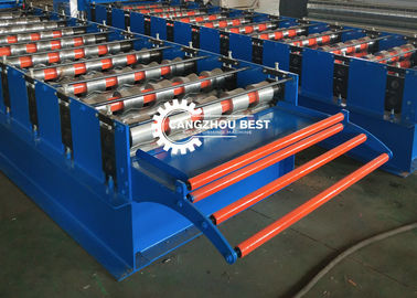 Plc 6kw Standing Seam Roll Forming Machine Metal Roof Tile Making Panel