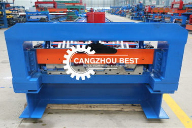 Manual Decoiler Automatic Cutting 1250mm Floor Deck Roll Forming Machine