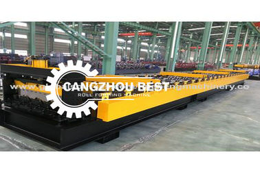 GCr 15 28 Stations Steel Deck Roll Forming Machine