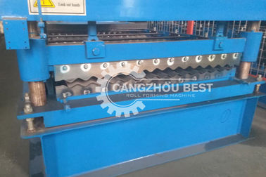 PLC Metal 12m / Min Roofing Sheet Roll Forming Machine