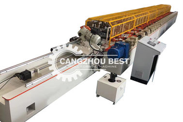Germany Steel Profile Soffit Panel Pipe Type Down Spout Roll Forming Machine