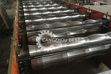 Aluminium Profile Material Zinc Metal 7kw Glazed Tile Roll Forming Machine