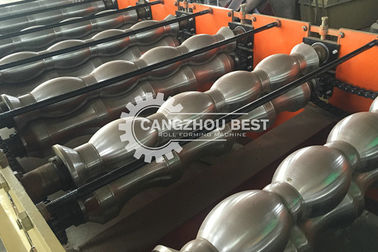 Aluminium Profile Material Zinc Metal 7kw Glazed Tile Roll Forming Machine