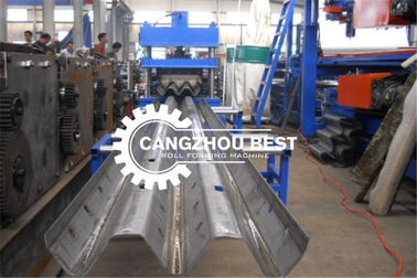 2/3 Waves Beam C Post Road 5mm Crash Barrier Roll Forming Machine