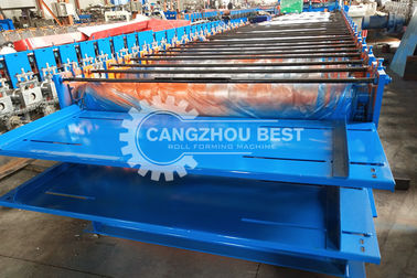 Aluminum Zinc Plating PLC 5000kgs Roofing Sheet Roll Forming Machine