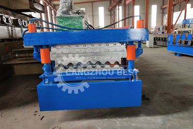 Aluminum Zinc Plating PLC 5000kgs Roofing Sheet Roll Forming Machine