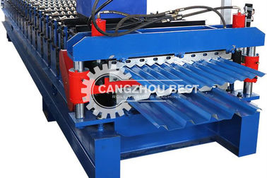 Glazed Roof Tiles Cladding 5kw Double Layer Roll Forming Machine