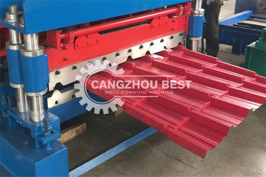 Glazed Roof Tiles Cladding 5kw Double Layer Roll Forming Machine