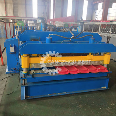 Hydraulic Cutting Galvanized 1310mm Glazed Tile Forming Machine