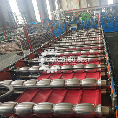 Hydraulic Cutting Galvanized 1310mm Glazed Tile Forming Machine