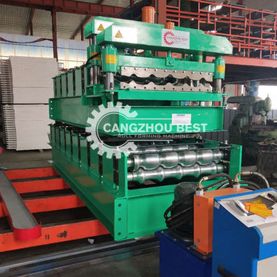 5kw Zinc Metal Glazed 0.25mm Tile Roll Forming Machine