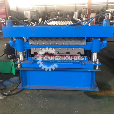 Double Layer Corrugated 70mm Roofing Sheet Roll Forming Machine