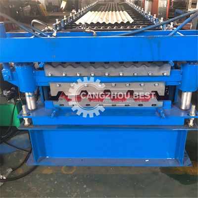 Double Layer Corrugated 70mm Roofing Sheet Roll Forming Machine