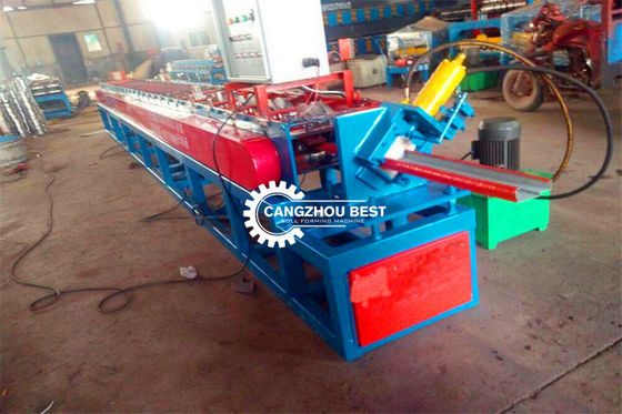 PLC Hydraulic Cutting 310mm Door Frame Roll Forming Machine