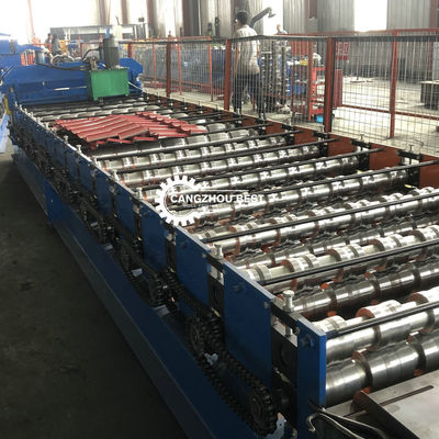 Corrugated Metal Profile Floor Ppgi Tile Roll Forming Machine